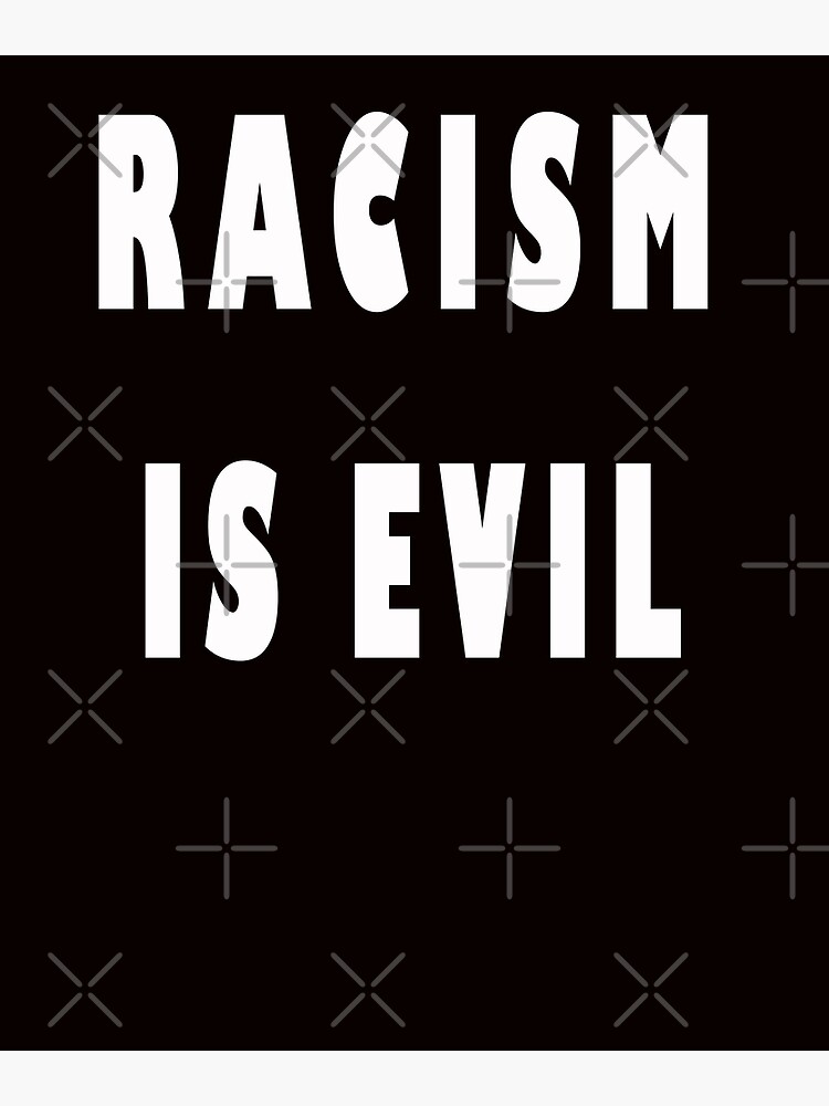 L Racism is Evil Sweatpants-