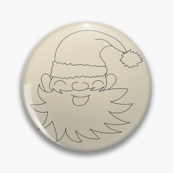 Item preview, Happy santa claus contour drawing black designed and sold by CutieBlue.
