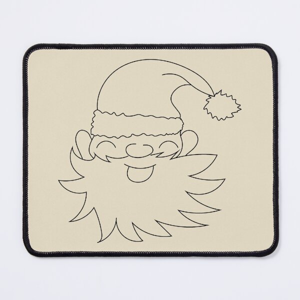 Item preview, Happy santa claus contour drawing black designed and sold by CutieBlue.