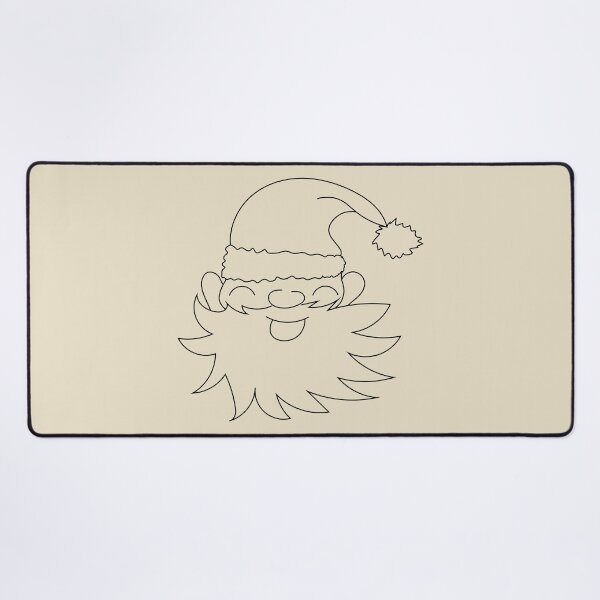 Item preview, Happy santa claus contour drawing black designed and sold by CutieBlue.