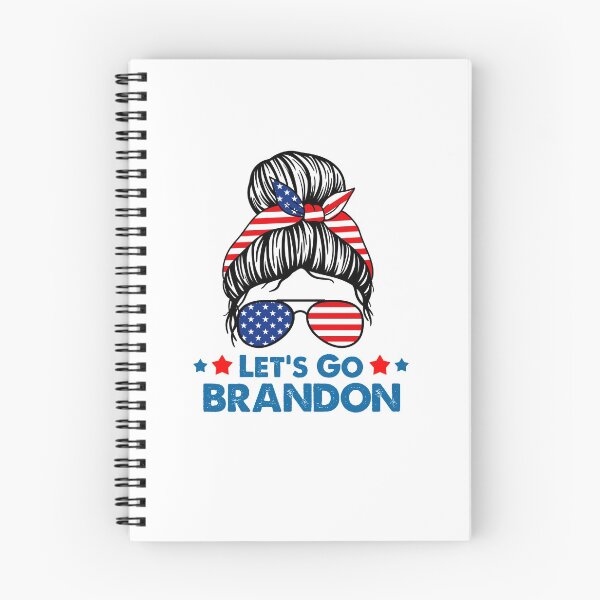 Item preview, Let's Go Brandon Messy Hair With Bandana Of American Flag designed and sold by creativeloog.