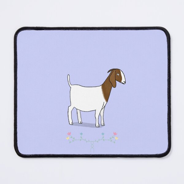 Item preview, Long eared (boer) goat on lilac background designed and sold by drawingKatarina.