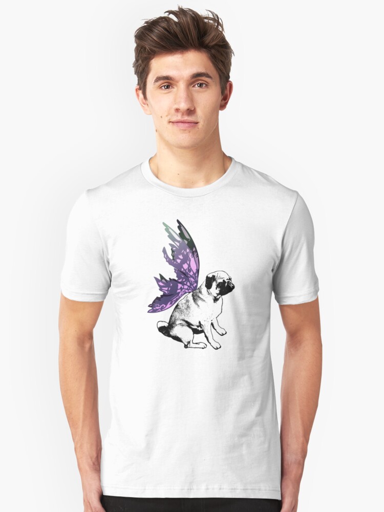 Alternate view of Pug Fairy Life Slim Fit T-Shirt
