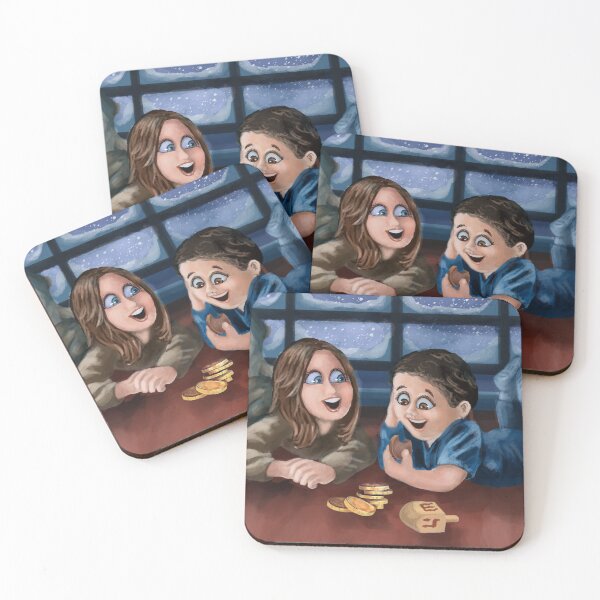 Item preview, Winter Kinder Hanukkah Dreidel designed and sold by TheArtCave.