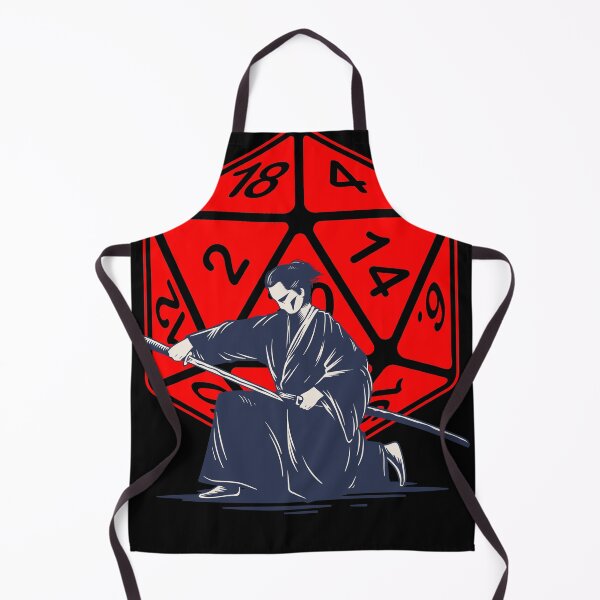 Item preview, Japanese Inspired Samurai Warrior AD&D Critical Hit d20 Polyhedral Dice Design designed and sold by Candlewood Museum & Gift Shoppe.