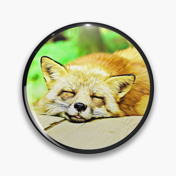 Item preview, Sleepy Fox Portrait designed and sold by RevolutionInPaint.