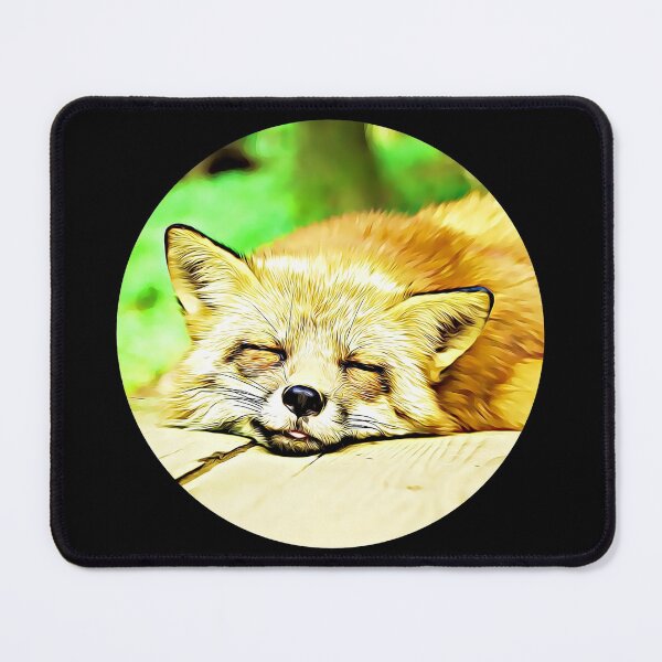 Item preview, Sleepy Fox Portrait designed and sold by RevolutionInPaint.