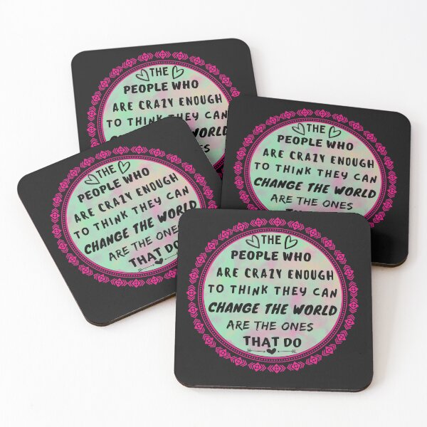 Item preview, The people who are crazy enough to think they can change the world are the ones that do designed and sold by KraftsbyDesign.