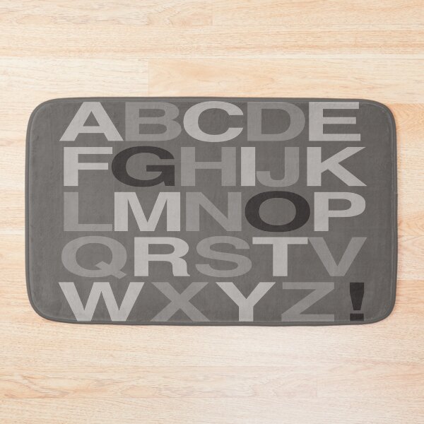 Item preview, Dark gray alphabet designed and sold by Emi Yañez.