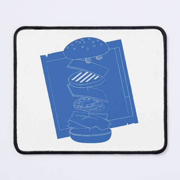 Item preview, Blueprint Burger designed and sold by FaceShirts.