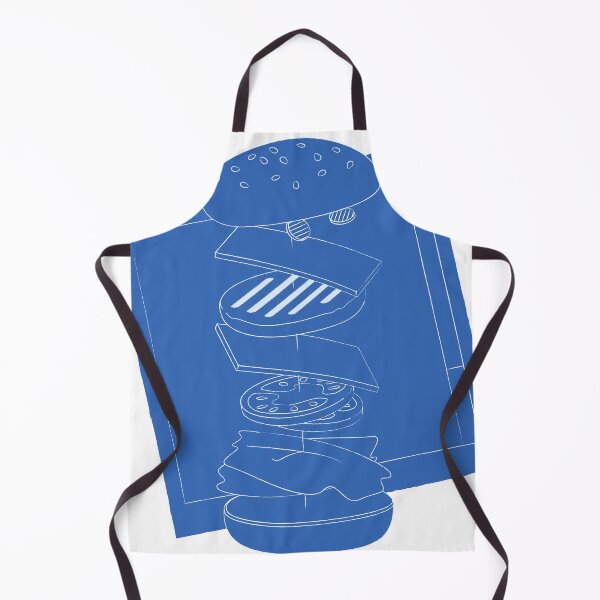 Item preview, Hamburguesa Blueprint designed and sold by FaceShirts.