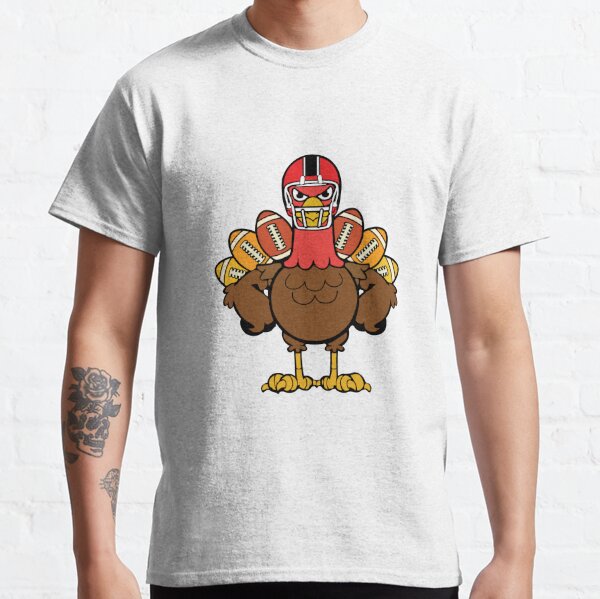 Football Turkey Monogram  Kids Thanksgiving T-shirt SVG