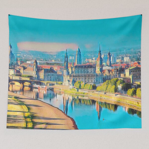 Item preview, Dresden Cityscape designed and sold by Sofia-Draws.