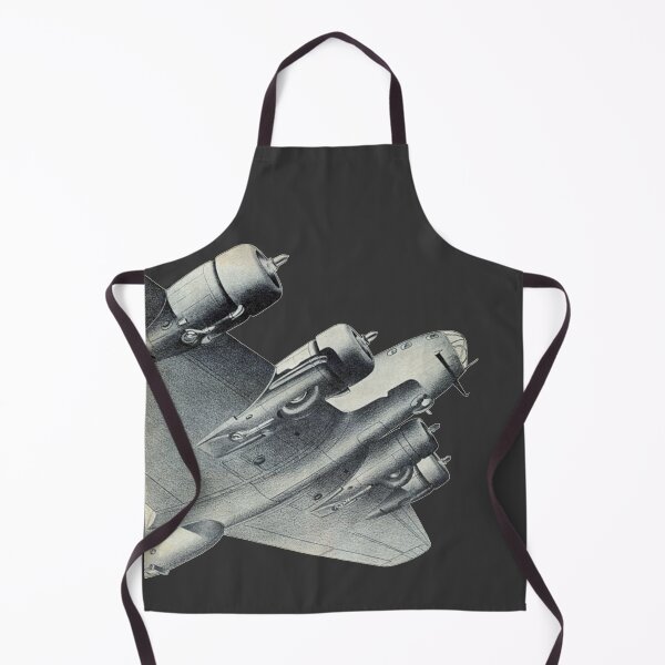 Item preview, Vintage Flying Fortress Bomber Half A Plane Illustration  designed and sold by TrulyEpoque.