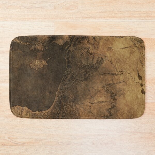 Item preview, The Lands of King David Israel Parchment Map designed and sold by Tiffany Munro.