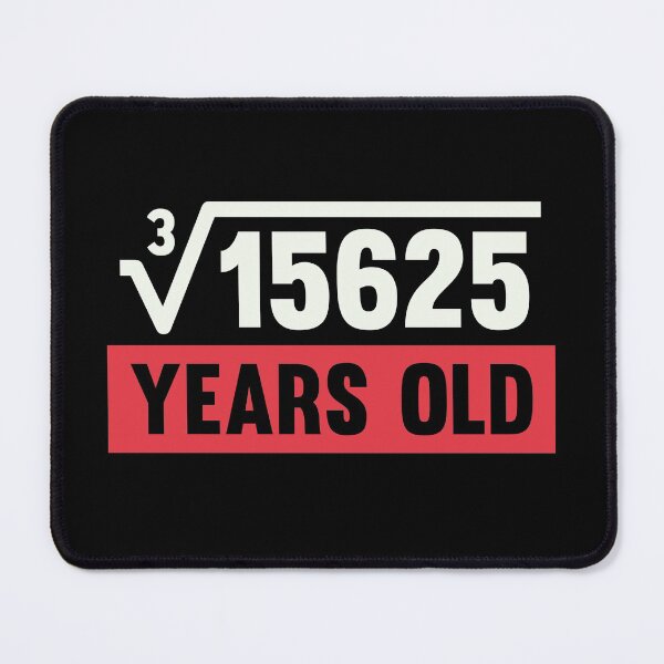 Item preview, Cube Root Of 15625 - 25 Years Old Birthday Gift designed and sold by kindxinn.