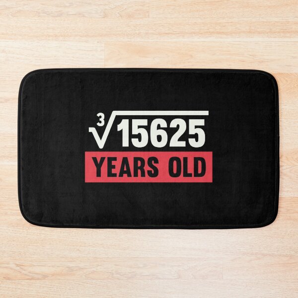 Item preview, Cube Root Of 15625 - 25 Years Old Birthday Gift  designed and sold by kindxinn.