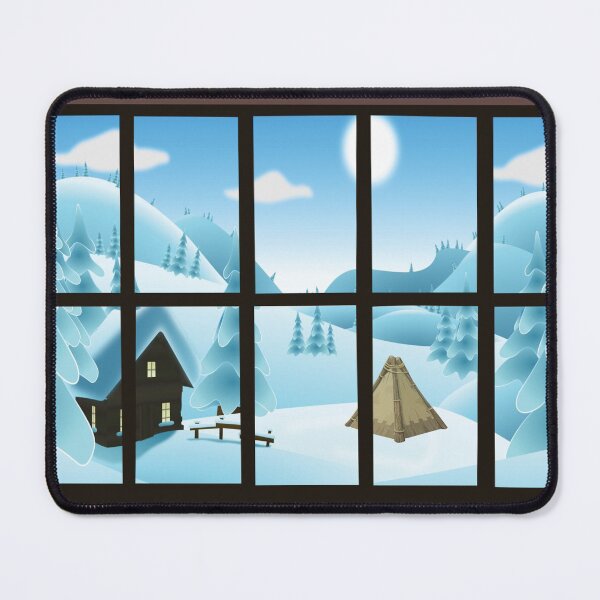 Item preview, Window view of winter landscape designed and sold by darshants.
