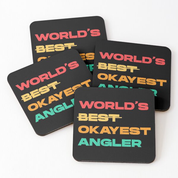Item preview, Worlds best okayest angler, worlds best angler, fishing is my favorite,vintage, fathers day fishing, fishing waders, fishing enthusiasts, angler birthday designed and sold by SGS-.