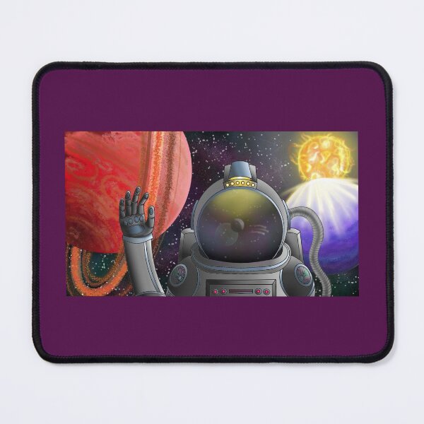 Item preview, Waving astronaut, an epic space scene designed and sold by Lea Andrews.