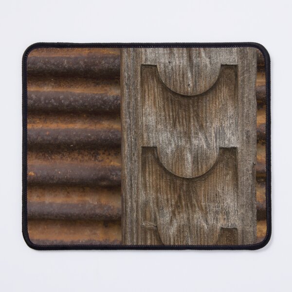 Item preview, Harmonious Interplay - Rusty Metal Corduroy and Weathered Wood  designed and sold by Georgia Mizuleva.