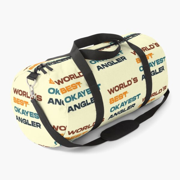Item preview, Worlds best okayest angler, worlds best angler, dark text,fishing is my favorite,vintage, fathers day fishing, fishing waders, fishing enthusiasts, angler birthday designed and sold by SGS-.