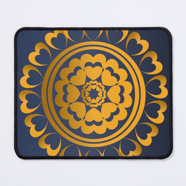 Item preview, Golden abstract Mandal ornate pattern for background, invitation cards and templates. designed and sold by ikshvaku.