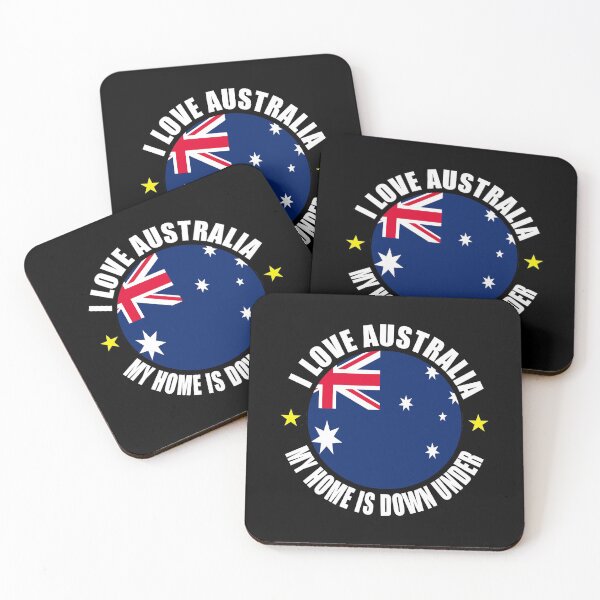 Item preview, I Love Australia - My Home Is Down Under designed and sold by TeesForTheWorld.