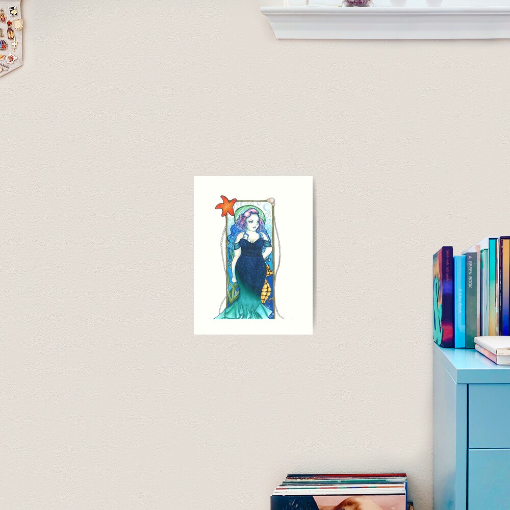 Art Nouveau Mermaid Art Print