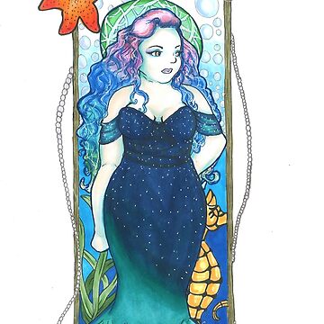 Artwork thumbnail, Art Nouveau Mermaid by armcklveen