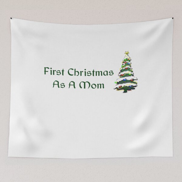Item preview, First Christmas As A Mom , Funny Christmas New Mommyift for Friend, Coffee Before Talkie designed and sold by Soukainadesign.