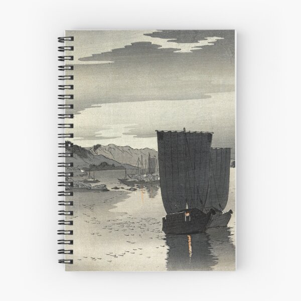 Item preview, TIR-FA-Japan Print - 01941 - Yūgure no hansen - Boats Moonlight designed and sold by imageresource.