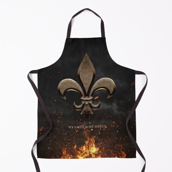 Item preview, Fleur De Lis My Faith is My Shield designed and sold by SideQuest - Scribbled Chaos!.