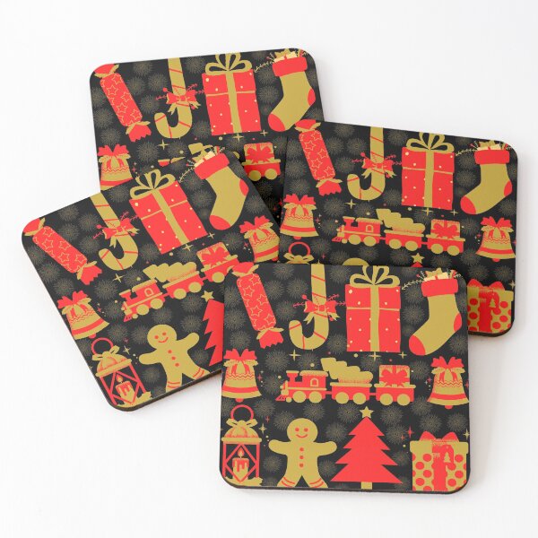 Item preview, Xmas Pattern Red and Gold designed and sold by mpandam.