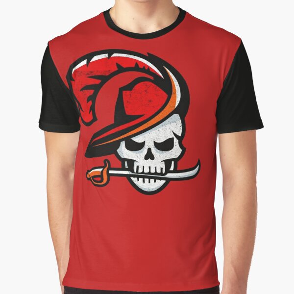 Alstyle Tom Brady Bucc Pirate Hat Brett Favre Tampa Bay Football T Shirt