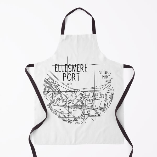 Item preview, Ellesmere Port Map (B&W) designed and sold by edajylix.