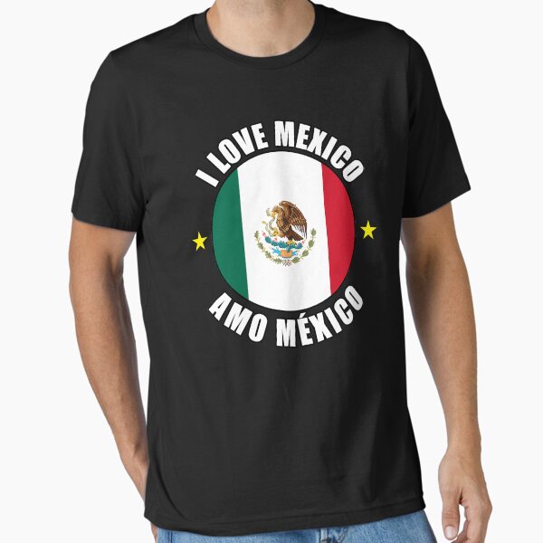 Item preview, I Love Mexico - Amo México Flag Design designed and sold by TeesForTheWorld.