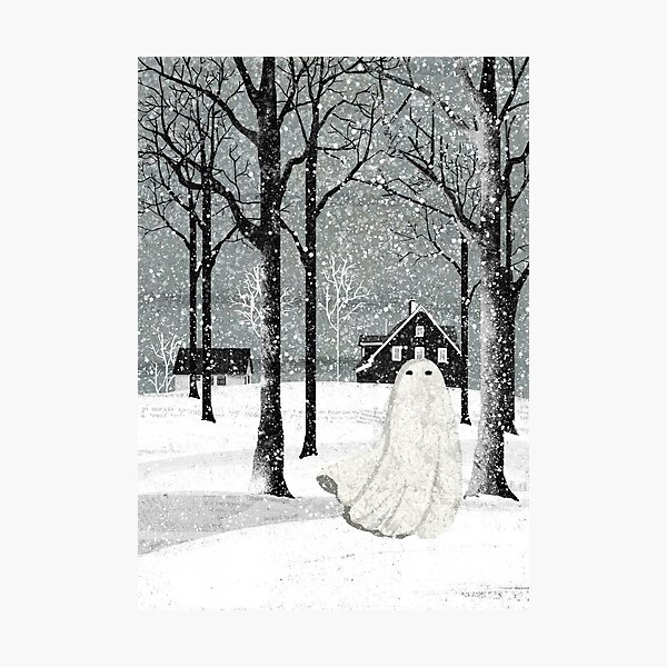 There's A Ghost in the Blizzard Photographic Print
