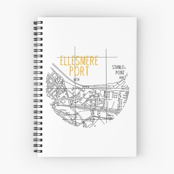 Item preview, Ellesmere Port Map (Orange & White) designed and sold by edajylix.