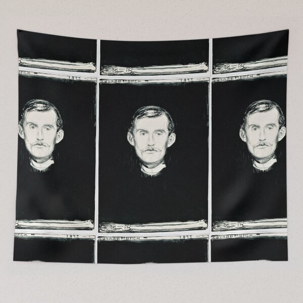 Item preview, Edvard Munch "Self-Portrait with Skeleton Arm" designed and sold by lava-girl.