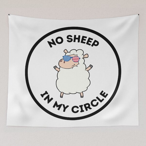 Item preview, No Sheep In My Circle designed and sold by AnnaAndVibes.