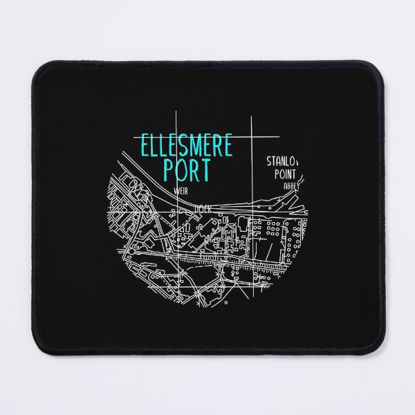 Item preview, Ellesmere Port Map (White & Blue) designed and sold by edajylix.