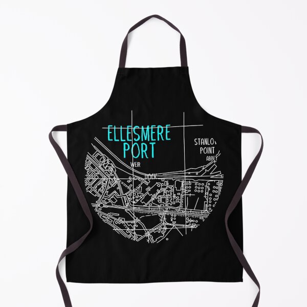 Item preview, Ellesmere Port Map (White & Blue) designed and sold by edajylix.