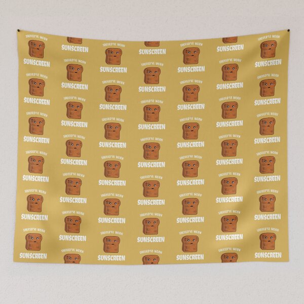Item preview, Funny Bread Shouldve Worn Sunscreen designed and sold by Marzuqi Che Rose.