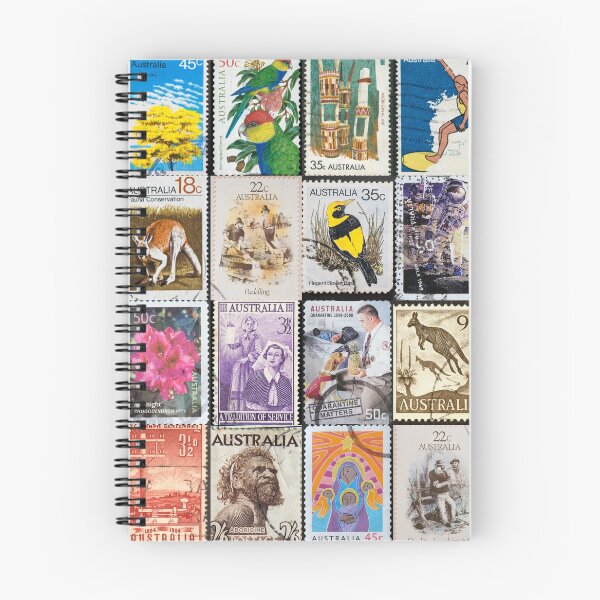 Item preview, Vintage Australian Postage Stamps designed and sold by NorthStreetArt.