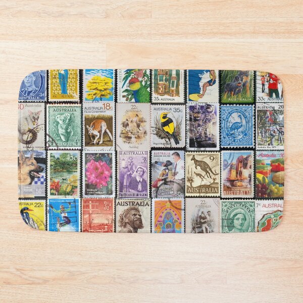 Item preview, Vintage Australian Postage Stamps designed and sold by NorthStreetArt.
