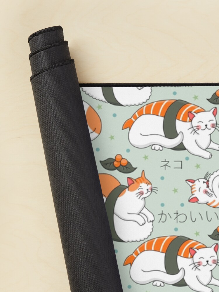 Alternate view of Kawaii Neko Sushi Mouse Pad