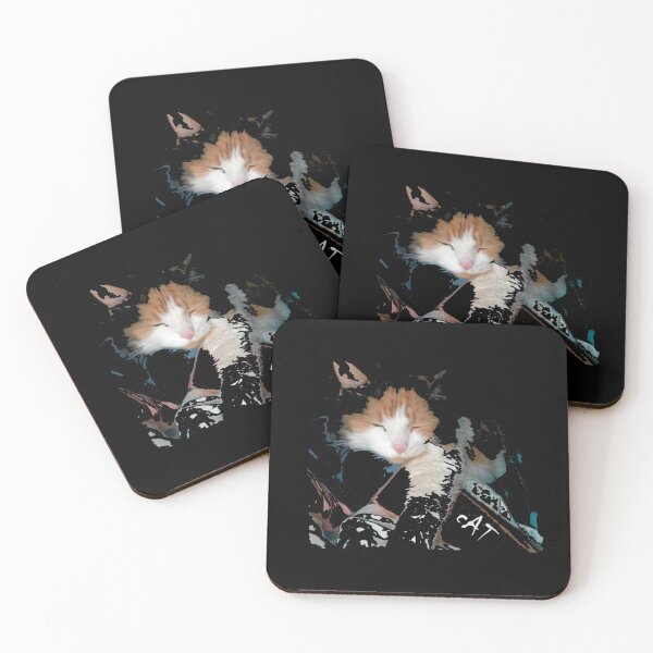 Item preview, Cat on Black designed and sold by qlajt.