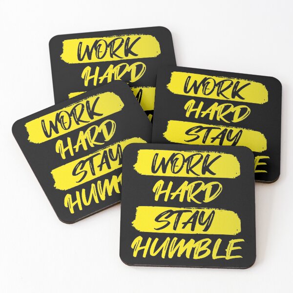 Aperçu de l'œuvre Chemise et autocollants Work Hard & Stay Humble créée et vendue par OUSSAMAVIP.