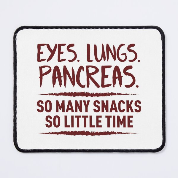 Item preview, Eyes, Lungs, Pancreas. So Many Snacks, So Little Time (Dark Red) designed and sold by FilipeFerreira.